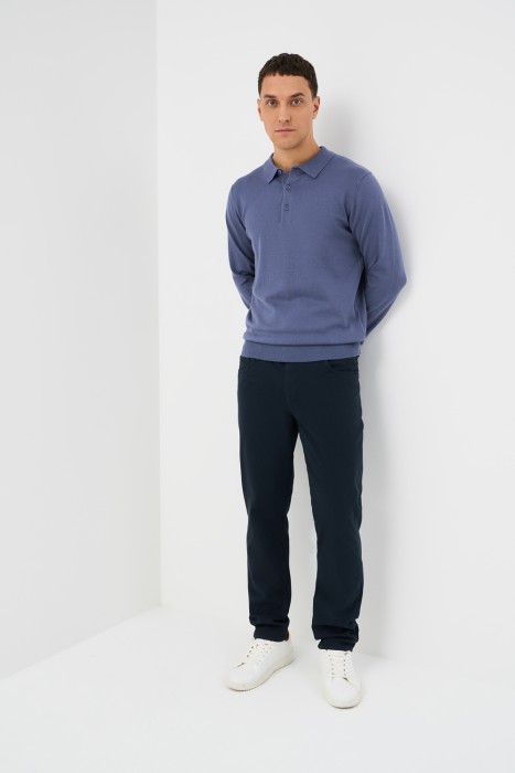 брюки из хлопка от бренда снежная королева вид слева