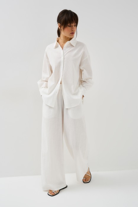 брюки из хлопка по цене 1620 руб вид справа