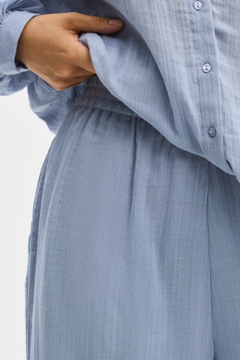 брюки из хлопка от бренда снежная королева вид слева