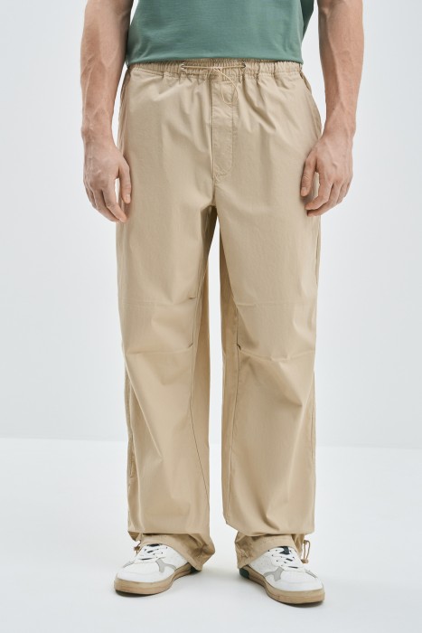 брюки из хлопка от бренда снежная королева вид слева