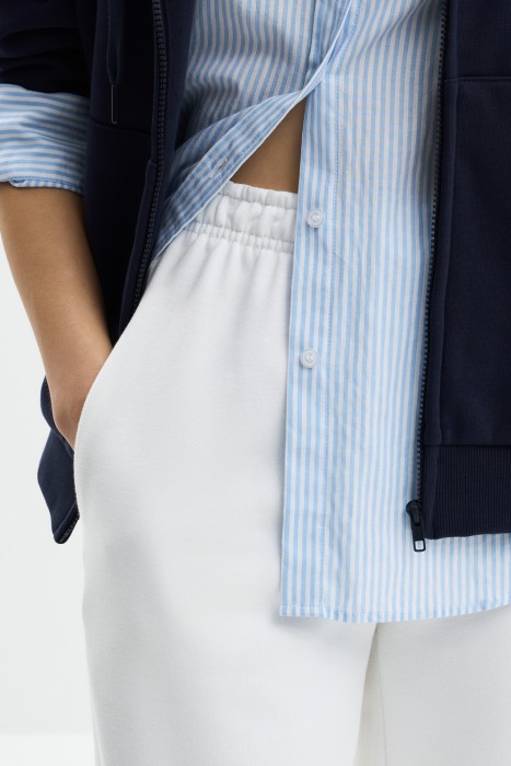 брюки из хлопка из россии вид сбоку