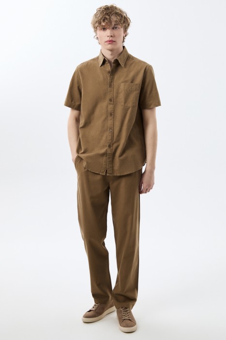 брюки из хлопка от бренда снежная королева вид слева