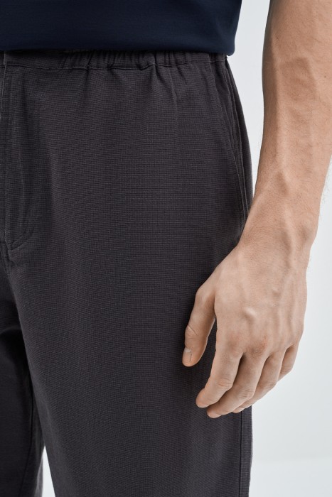 брюки из хлопка от бренда снежная королева вид слева