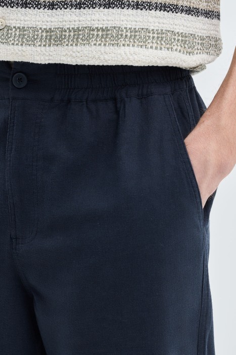 брюки из хлопка от бренда снежная королева вид слева