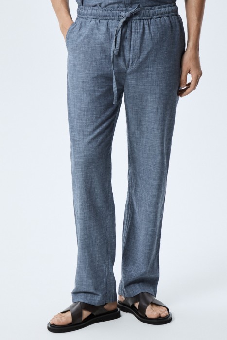 брюки из хлопка от бренда снежная королева вид слева