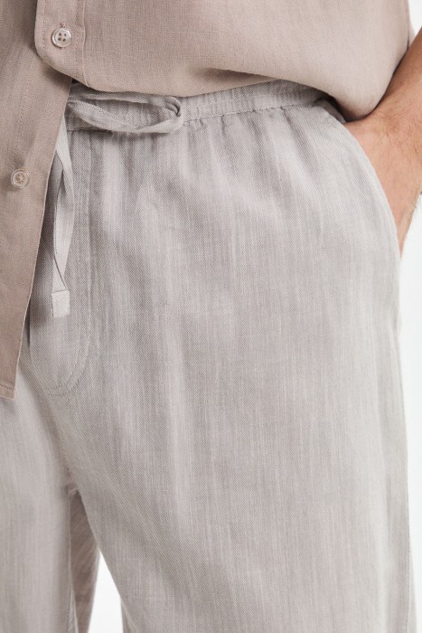 брюки из хлопка от бренда снежная королева вид слева