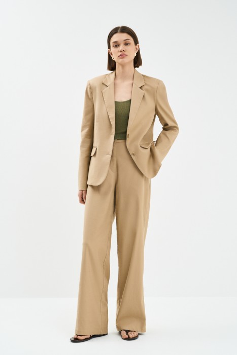 брюки из вискозы и льна от бренда снежная королева вид слева