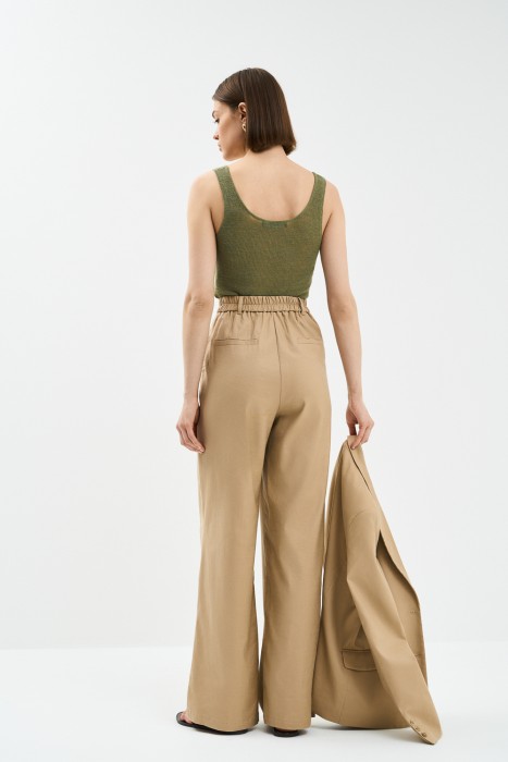 брюки из вискозы и льна по цене 2440 руб вид справа