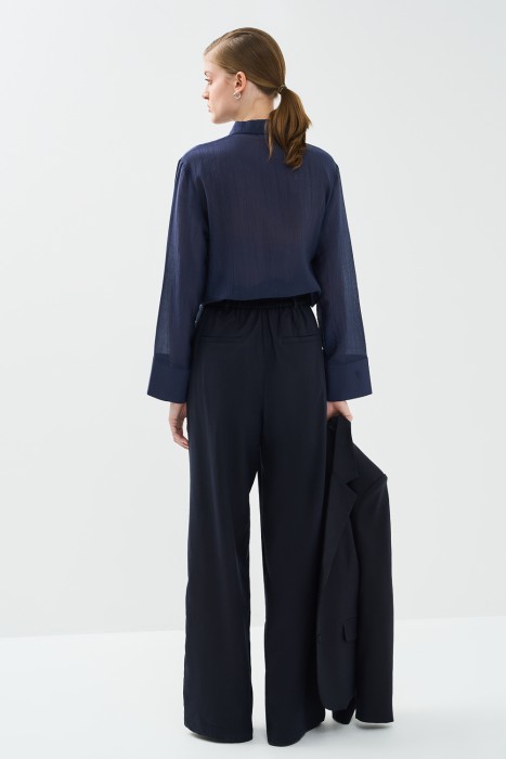 брюки из вискозы и льна по цене 2270 руб вид справа