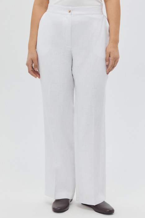брюки изо льна от бренда снежная королева вид слева