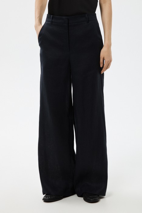 брюки изо льна от бренда снежная королева вид слева