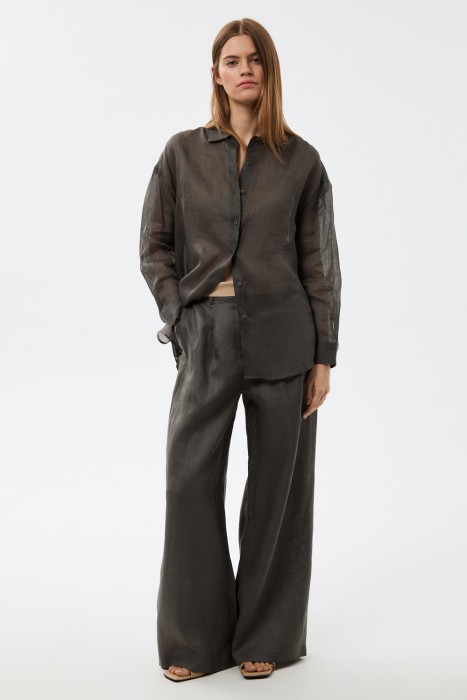 брюки изо льна 814059003 фотография