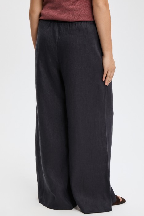 брюки изо льна от бренда снежная королева вид слева