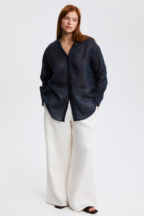 брюки изо льна 821281003 фотография