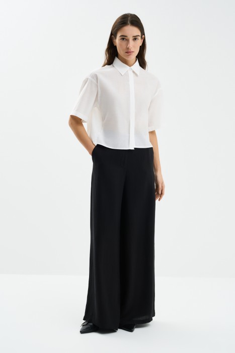 брюки-палаццо от бренда снежная королева вид слева