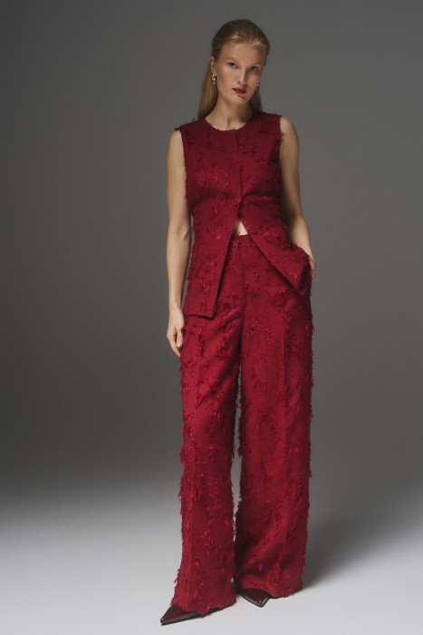 брюки с декором от бренда снежная королева вид слева