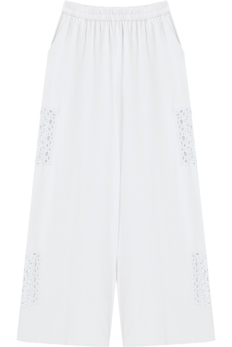 брюки с кружевными вставками из россии вид сбоку