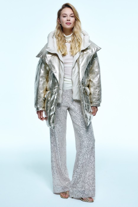 брюки с пайетками от бренда снежная королева вид слева