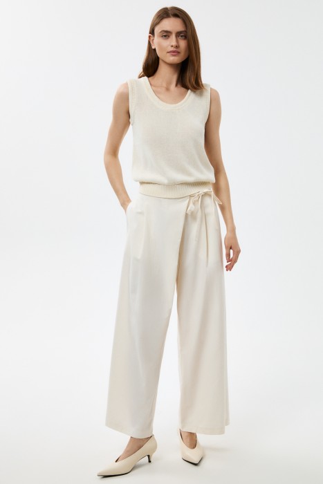 брюки с поясом на завязках 815890003 фотография