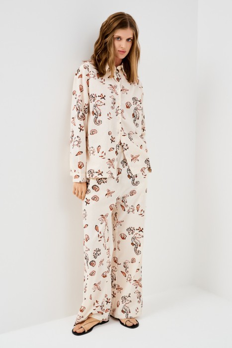 брюки с принтом 769946003 фотография