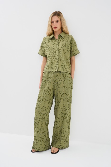 брюки с вышивкой 769905003 фотография