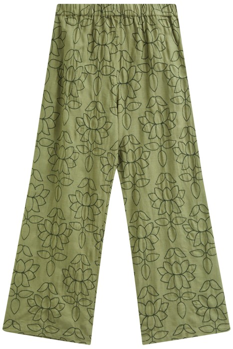 брюки с вышивкой из россии вид сбоку