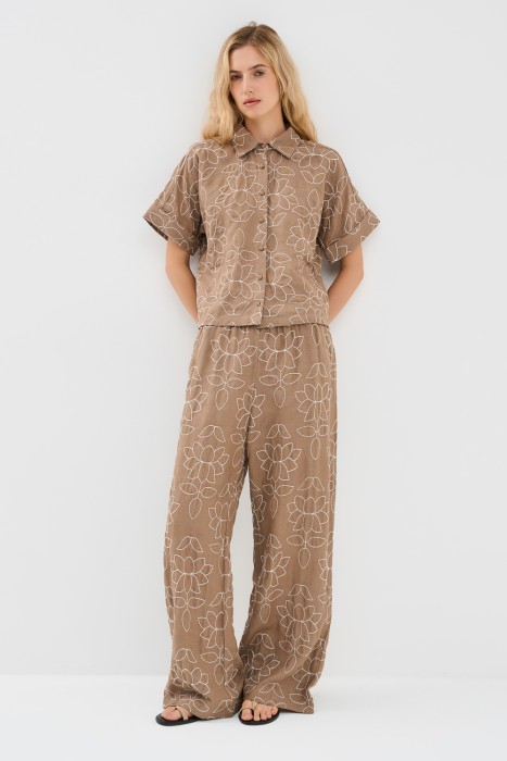 брюки с вышивкой 769918003 фотография