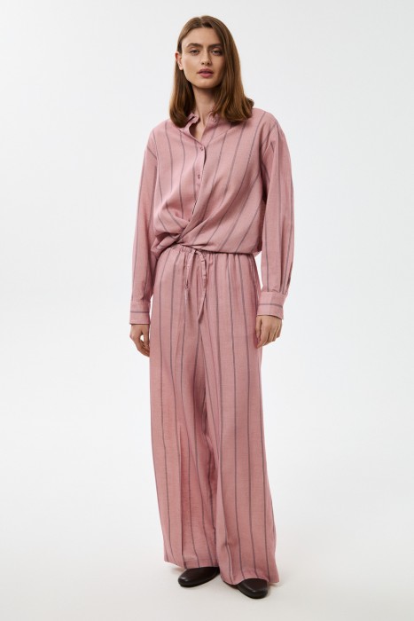 брюки в полоску от бренда снежная королева вид слева