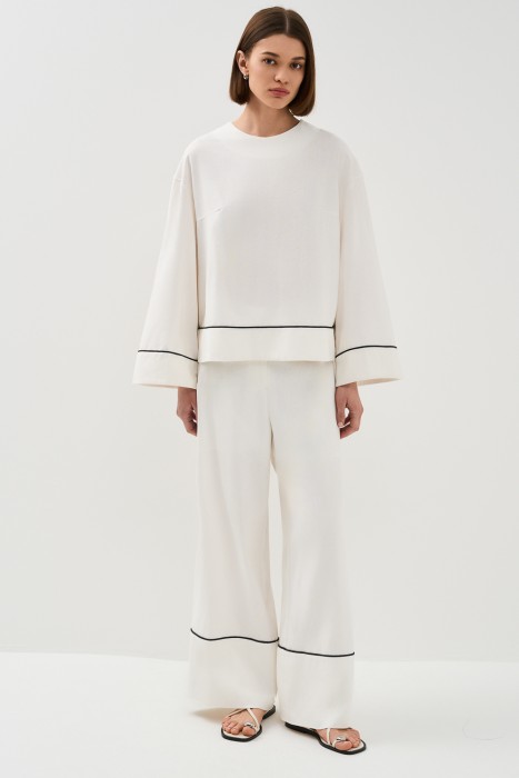 брюки от бренда снежная королева вид слева