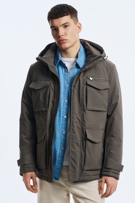 демисезонная куртка с капюшоном 750131003 фотография
