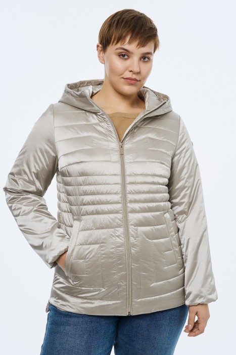 демисезонная куртка от бренда снежная королева вид слева