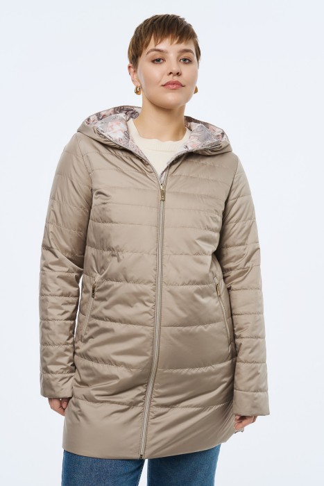 демисезонная куртка от бренда снежная королева вид слева