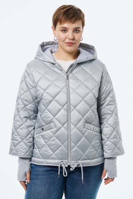 демисезонная куртка от бренда снежная королева вид слева