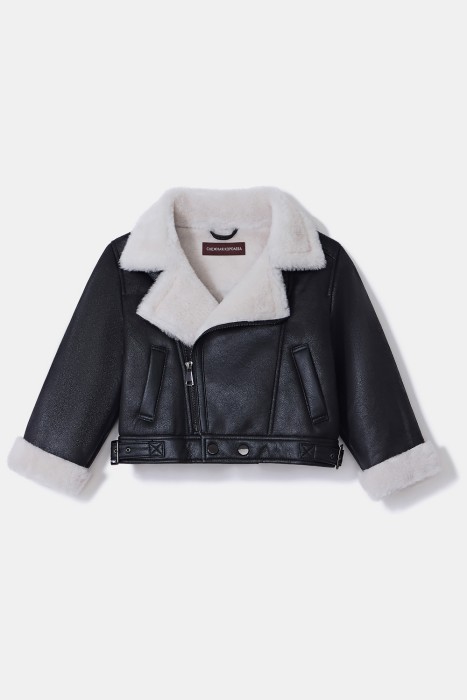 детская дубленка из искусственного меха 789997003 фотография