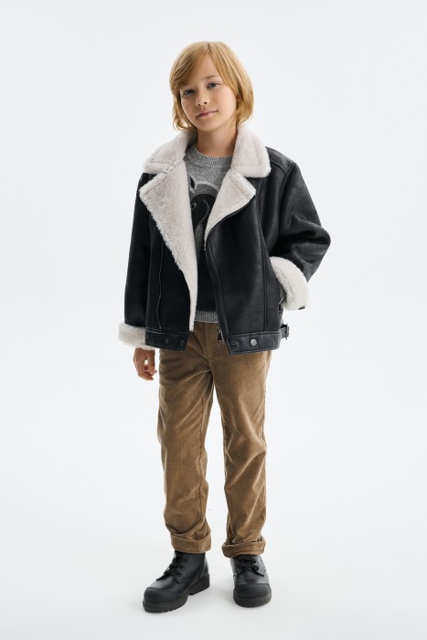 детская дубленка из искусственного меха по цене 4480 руб вид справа