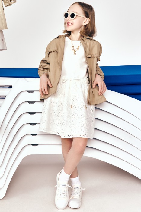 детская юбка от бренда снежная королева вид слева