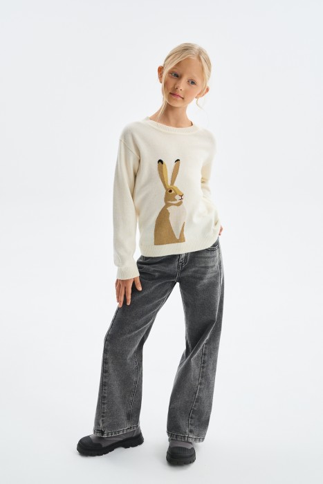 детские джинсы прямого кроя из россии вид сбоку