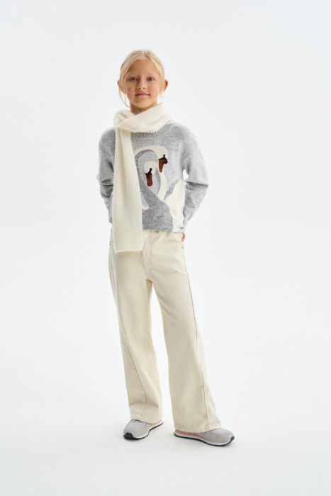 детские джинсы прямого кроя из россии вид сбоку