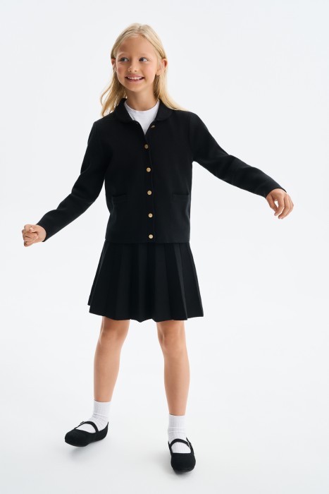 детский кардиган от бренда снежная королева вид слева