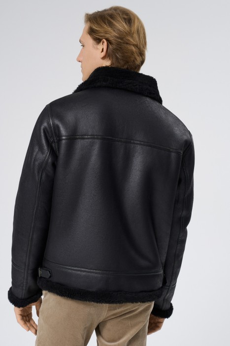 дубленка из искусственного меха из россии вид сбоку