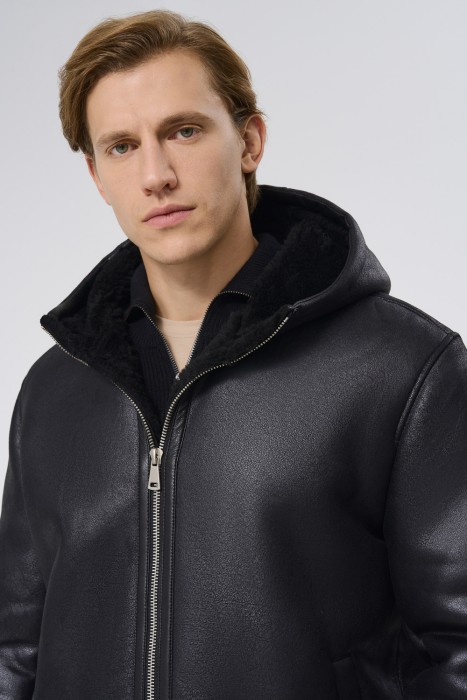 дубленка из искусственного меха из россии вид сбоку