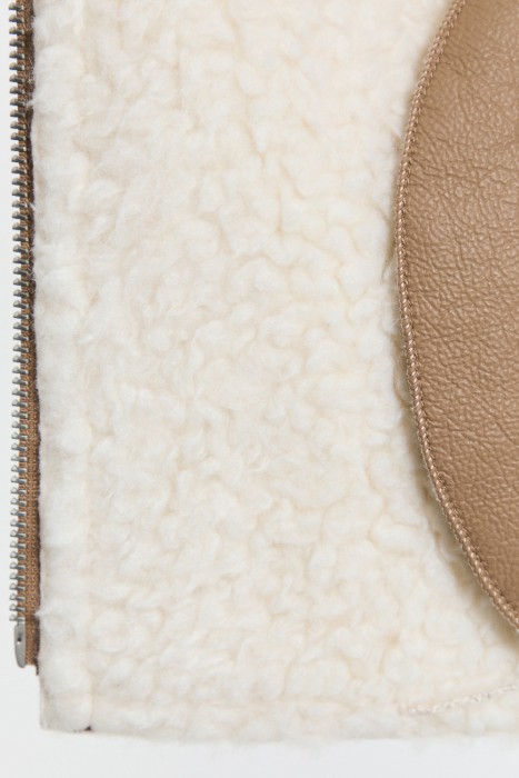 дубленка из искусственного меха из россии вид сбоку