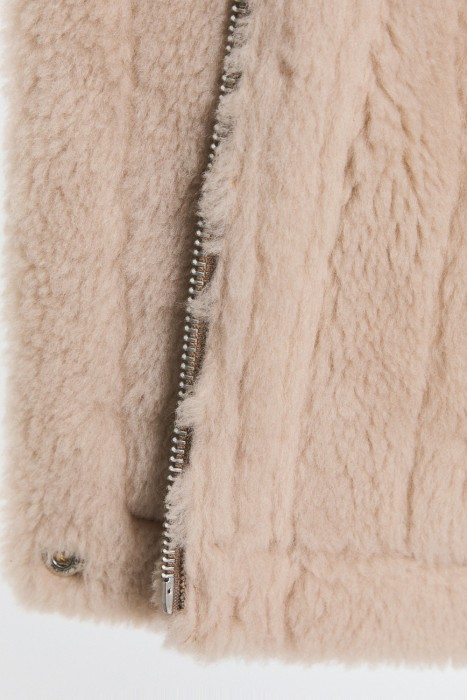 дубленка из искусственного меха из россии вид сбоку