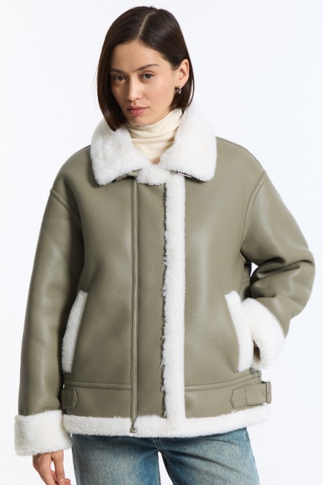 дубленка из искусственного меха 790806003 фотография