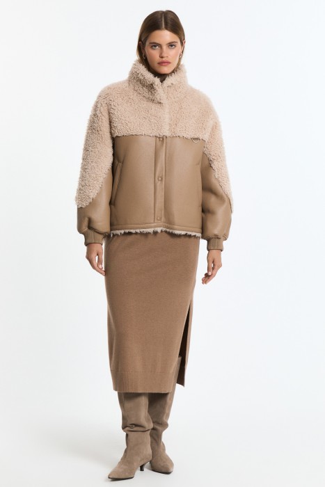 дубленка из искусственного меха из россии вид сбоку