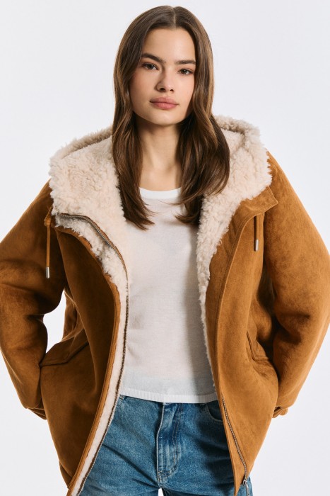 дубленка из искусственного меха 790653003 фотография