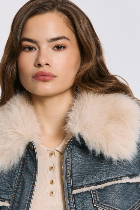 дубленка из искусственного меха из россии вид сбоку