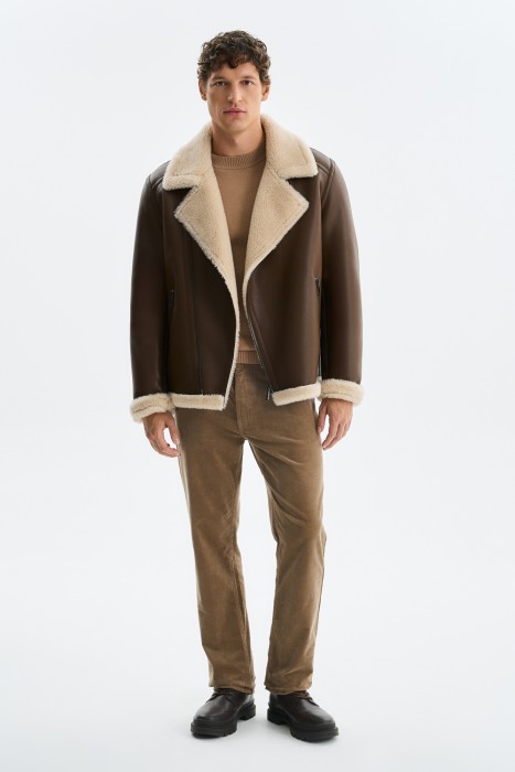 дубленка из искусственного меха по цене 6870 руб вид справа