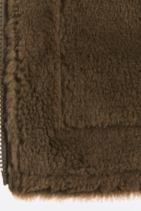 дубленка из искусственной кожи и натуральной шерсти из россии вид сбоку