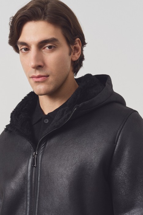 дубленка из искусственной кожи из россии вид сбоку